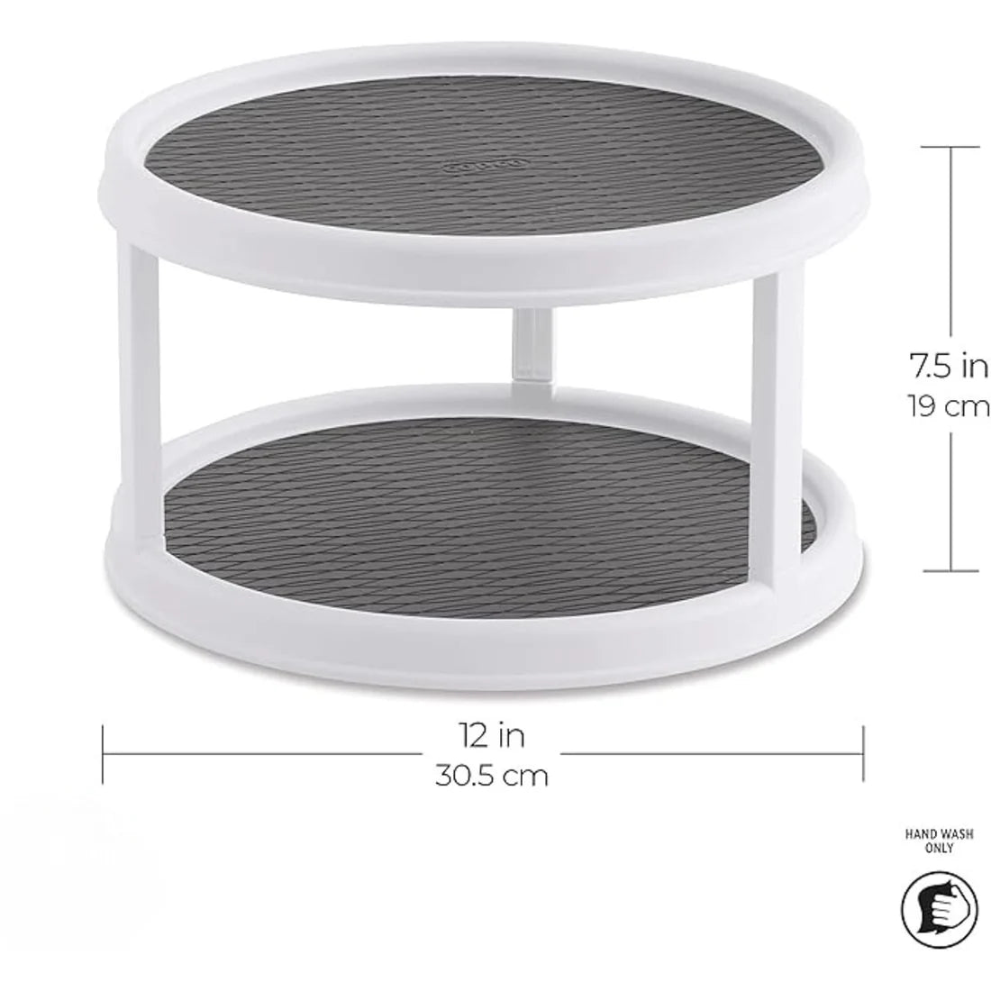 Double Layer Rotating Tray, Spice Rack Organizer 10-Inch