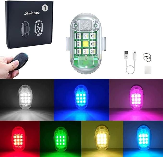 7 Colors USB Rechargeable Flashing LED Lights