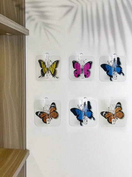 Butterfly Design Wall Hook (Pack of 5 Pcs)