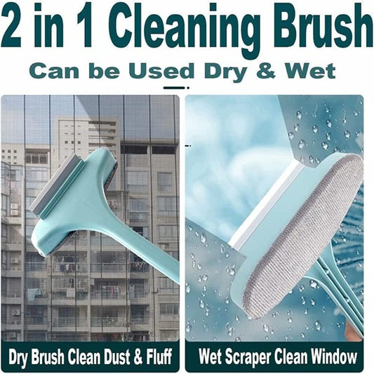 2 in 1 Mesh Cleaning & Wiper With Long Handle Buy 1 Get 1 Free