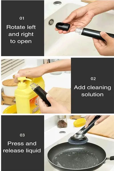 Multifunctional Liquid Dispenser Cleaning Scrubber